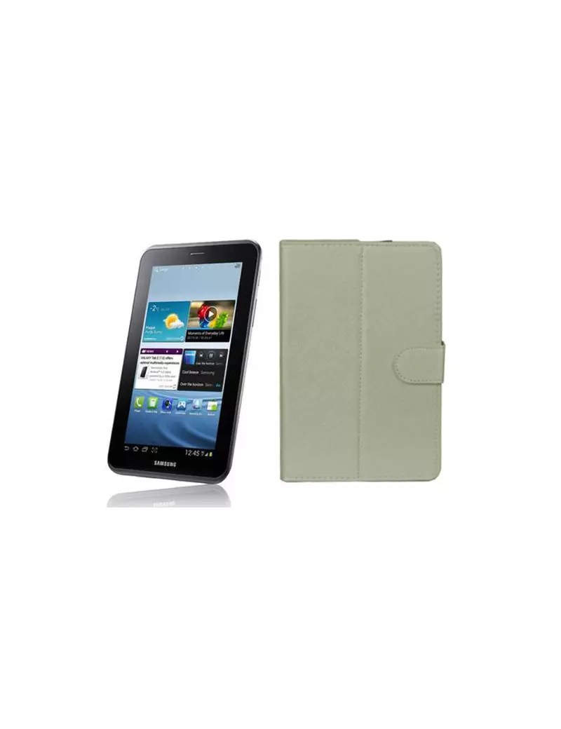 Custodia Pieghevole in Ecopelle Danystar LX1017 Tablet PC 7 Pollici Bianco