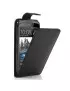 Cover Flip Verticale in Ecopelle per HTC Desire 500 506E Nero