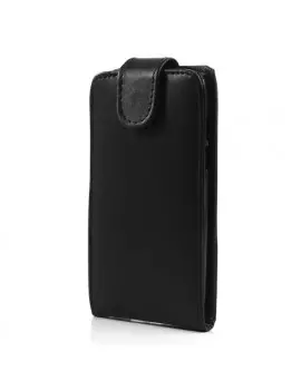 Cover Flip Verticale in Ecopelle per HTC Desire 500 506E Nero