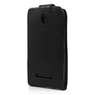 Cover Flip Verticale in Ecopelle per HTC Desire 500 506E (Nero)