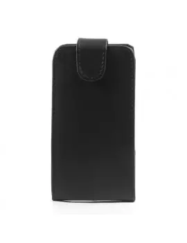 Cover Flip Verticale in Ecopelle per HTC Desire 500 506E Nero