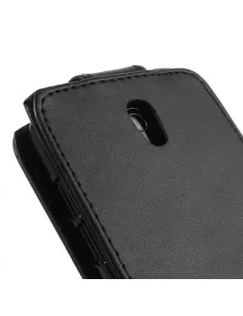 Cover Flip Verticale in Ecopelle per HTC Desire 500 506E Nero