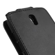 Cover Flip Verticale in Ecopelle per HTC Desire 500 506E (Nero)