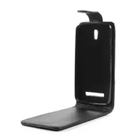 Cover Flip Verticale in Ecopelle per HTC Desire 500 506E (Nero)