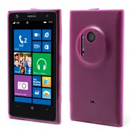 Cover in TPU Silicone Antiscivolo con Plug per Nokia Lumia 1020 (Rosa)
