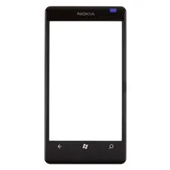 Vetro di Ricambio per Nokia Lumia 800 (Nero)