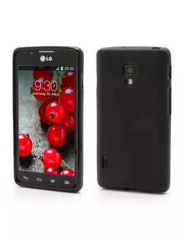 Cover in Silicone Anti Scivolo per LG Optimus L7 II P710 Nero