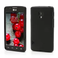 Cover in Silicone Anti Scivolo per LG Optimus L7 II P710 (Nero)