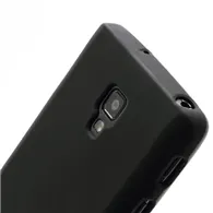 Cover in Silicone Anti Scivolo per LG Optimus L7 II P710 (Nero)