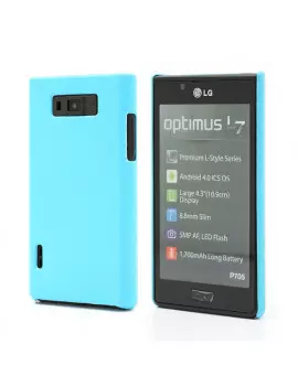 Cover Semi Rigida TPU Anti Scivolo LG Optimus L7 P700 Azzurro
