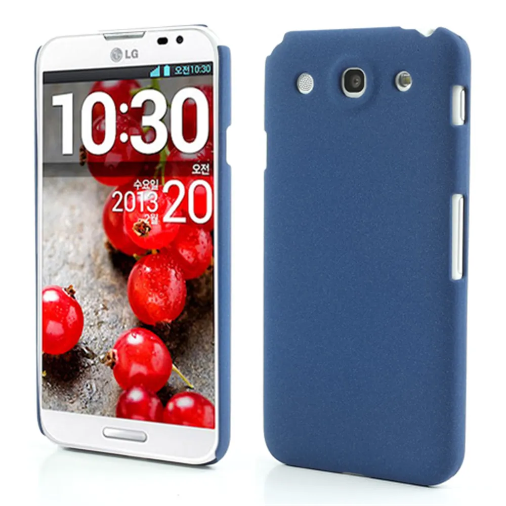 Cover Semi Rigida in TPU per LG Optimus G Pro E985 E980 F240K (Blu Scuro)