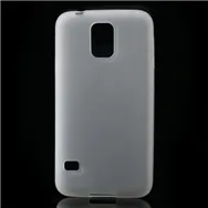 Cover in Silicone Antiscivolo per Samsung Galaxy S5 G900 (Bianco)