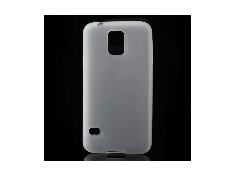 Cover in Silicone Antiscivolo per Samsung Galaxy S5 G900 Bianco
