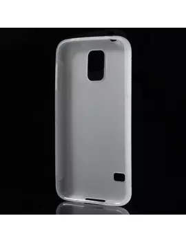 Cover in Silicone Antiscivolo per Samsung Galaxy S5 G900 Bianco