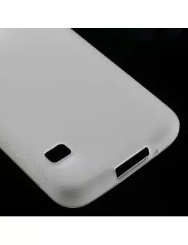 Cover in Silicone Antiscivolo per Samsung Galaxy S5 G900 Bianco