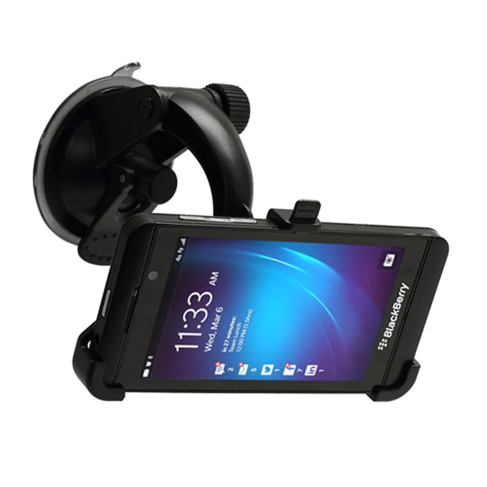 Supporto Auto con Ventosa per BlackBerry Z10 (Nero)