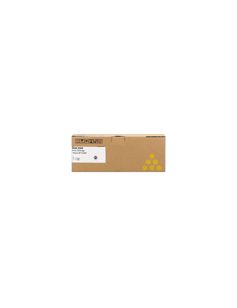 Toner Originale Ricoh Type SP C220 406055 406106 406768 407643 (Giallo 1800 pagine) Toner Originale Ricoh Type SP C220 406055 406106 406768 407643 (Giallo 1800 pagine)