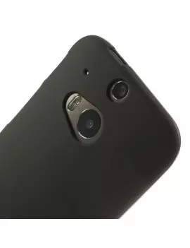 Cover in Silicone Soft Touch per HTC One M8 Nero 4054048755770