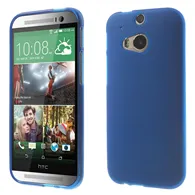 Cover in Silicone Soft Touch per HTC One M8 (Blu)