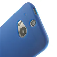 Cover in Silicone Soft Touch per HTC One M8 (Blu)