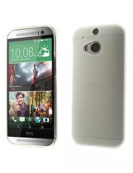 Cover in Silicone Soft Touch per HTC One M8 Semi Trasparente 4054048755787