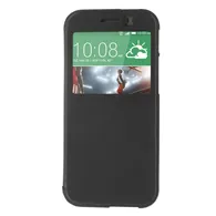 Cover Flip a Portafoglio S-View per HTC One M8 (Nero)
