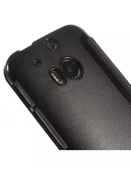 Cover Flip a Portafoglio S-View HTC One M8 Nero 4054048760842