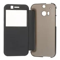 Cover Flip a Portafoglio S-View per HTC One M8 (Blu)