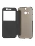 Cover Flip a Portafoglio S-View HTC One M8 Blu 4054048213737