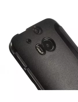 Cover Flip a Portafoglio S-View HTC One M8 Blu 4054048213737