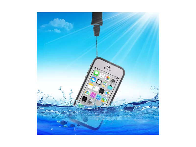 Cover RedPepper Impermeabile Antiurto per Apple iPhone 5C (Bianco)