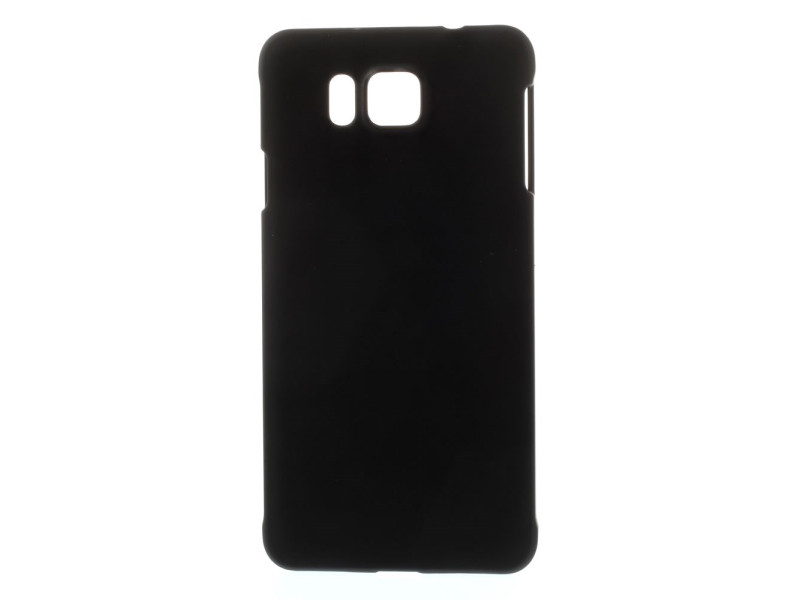 Cover Gomma Antigraffio per Samsung Galaxy Alpha Nero