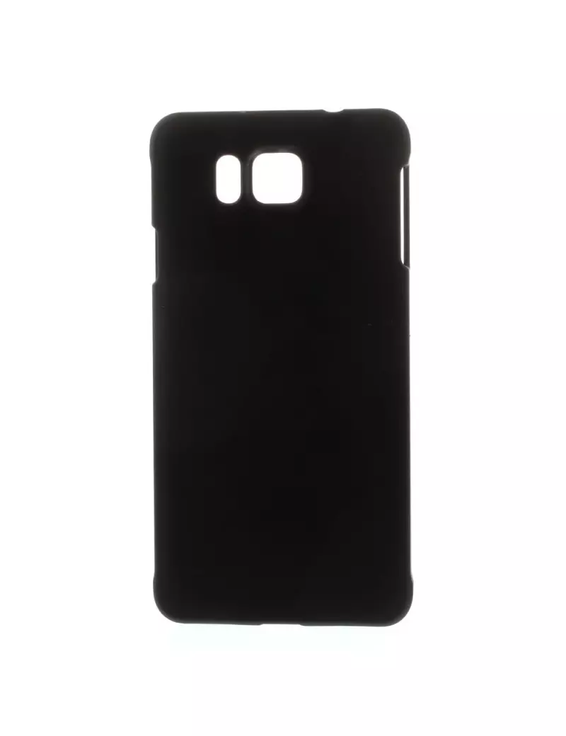 Cover Gomma Antigraffio per Samsung Galaxy Alpha Nero
