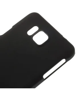 Cover in Gomma Antigraffio per Samsung Galaxy Alpha (Nero)