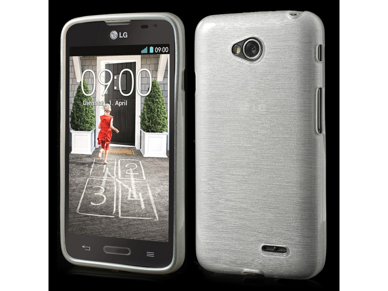 Cover in TPU Effetto Spazzolato per LG L70 Bianco Trasparente 5712579216465 Cover in TPU Effetto Spazzolato per LG L70 Bianco Trasparente 5712579216465