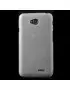 Cover in TPU Effetto Spazzolato per LG L70 Bianco Trasparente 5712579216465