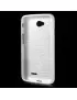 Cover in TPU Effetto Spazzolato per LG L70 Bianco Trasparente 5712579216465