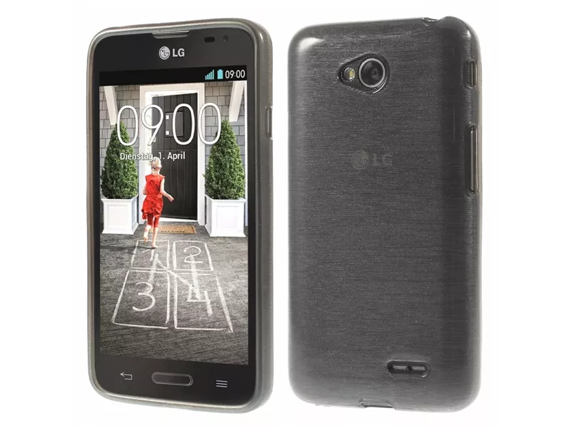 Cover in TPU Effetto Spazzolato per LG L70 Grigio Trasparente 5712579216472 Cover in TPU Effetto Spazzolato per LG L70 Grigio Trasparente 5712579216472