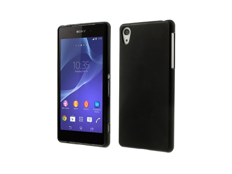 Cover Morbida in TPU per Sony Xperia Z2 L50W (Nero)