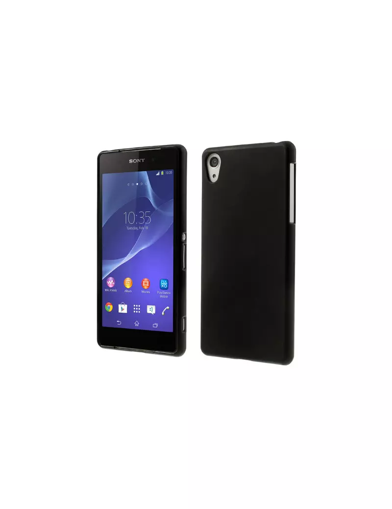 Cover Morbida in TPU per Sony Xperia Z2 L50W (Nero)