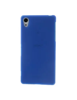 Cover Morbida in TPU per Sony Xperia Z2 L50W (Blu Trasparente)
