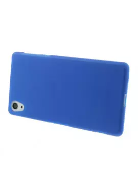 Cover Morbida in TPU per Sony Xperia Z2 L50W (Blu Trasparente)