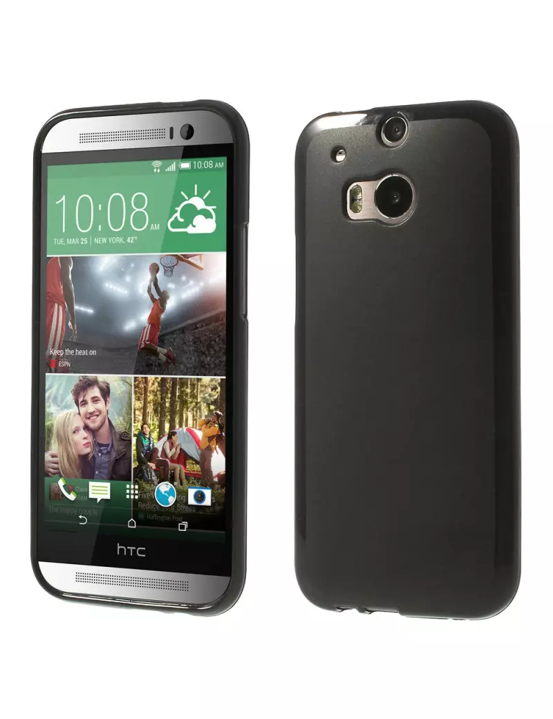 Cover Morbida in TPU per HTC One M8 (Nero)