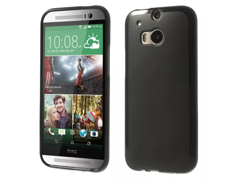 Cover Morbida in TPU per HTC One M8 (Nero)