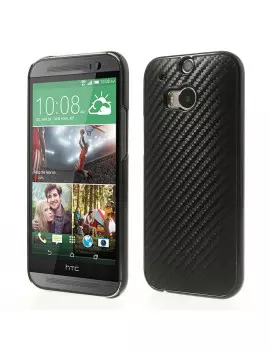 Cover Rigida Carbon Look per HTC One M8 (Nero)