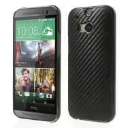 Cover Rigida Carbon Look per HTC One M8 (Nero)