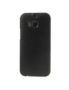 Cover Rigida Carbon Look per HTC One M8 (Nero)