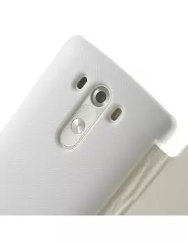 Cover Flip a Portafoglio Slim Magnetica per LG G3 (Bianco)