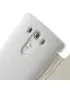 Cover Flip a Portafoglio Slim Magnetica per LG G3 (Bianco)
