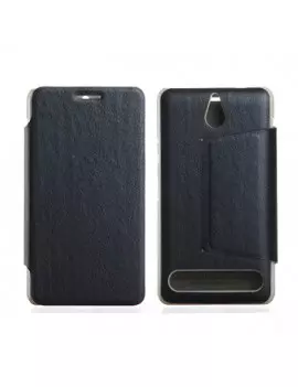 Cover Flip a Portafoglio in Ecopelle per Sony Xperia E1 (Nero)